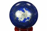 Polished Lapis Lazuli Sphere - Pakistan #171007-1